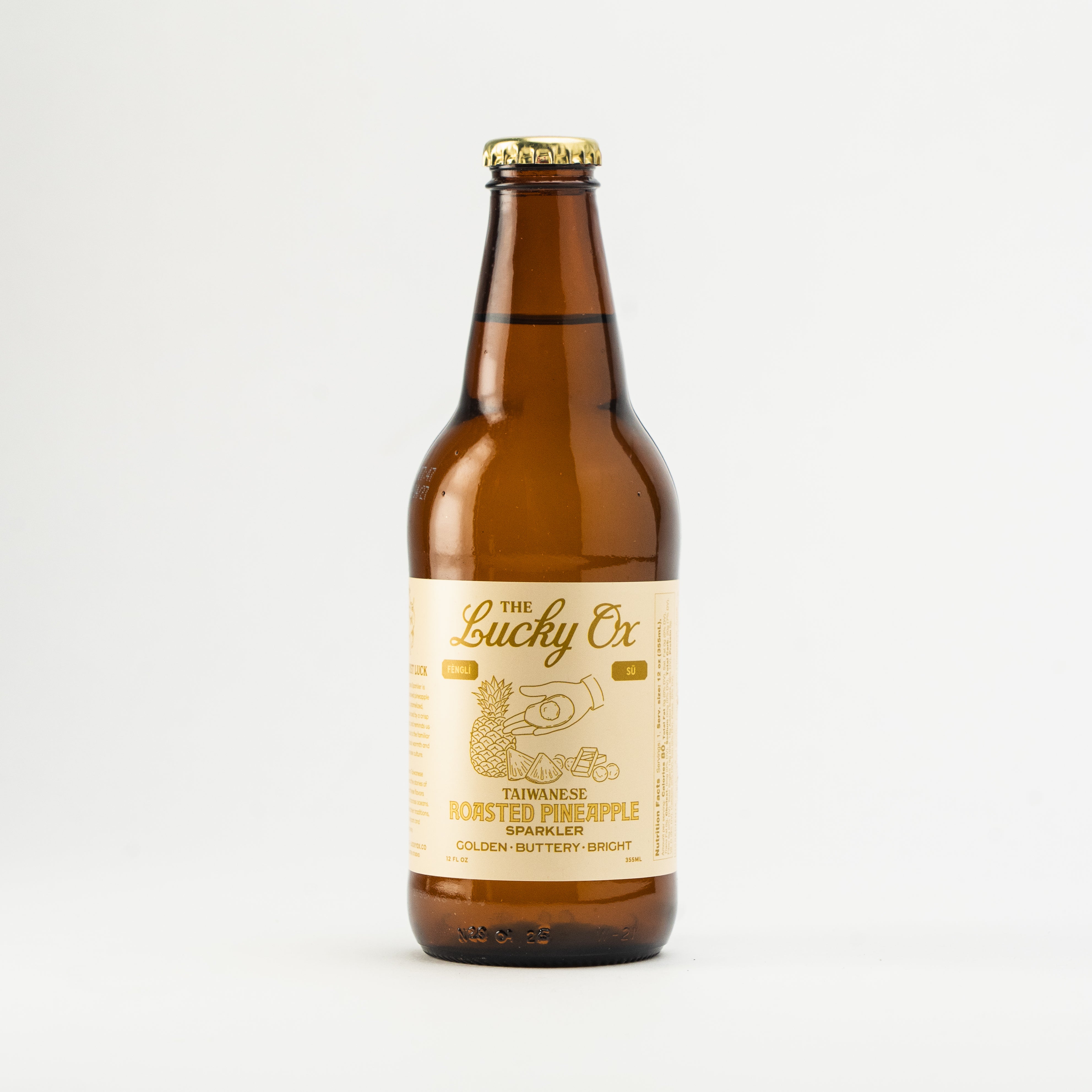 Taiwanese Roasted Pineapple Sparkler 12-Pack (Bottle) – The Lucky Ox